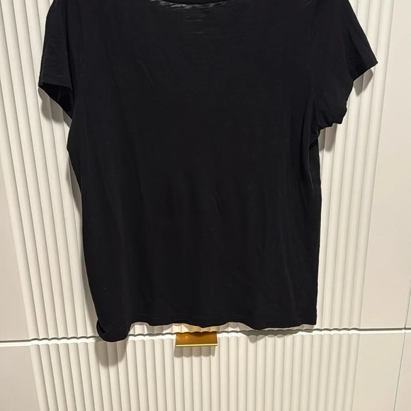 NWOT Express Black V-Neck Easy Slub Short Sleeve T-Shirt - Picture 5 of 8